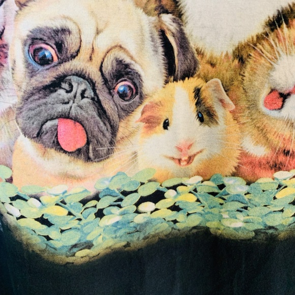 The Mountain Black Tee Shirt Selfies Howard Robinson Animal Faces Mens 3XL Pets - Picture 9 of 16